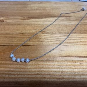 Tula Blue Rope “Tiny Knotted Five” necklace